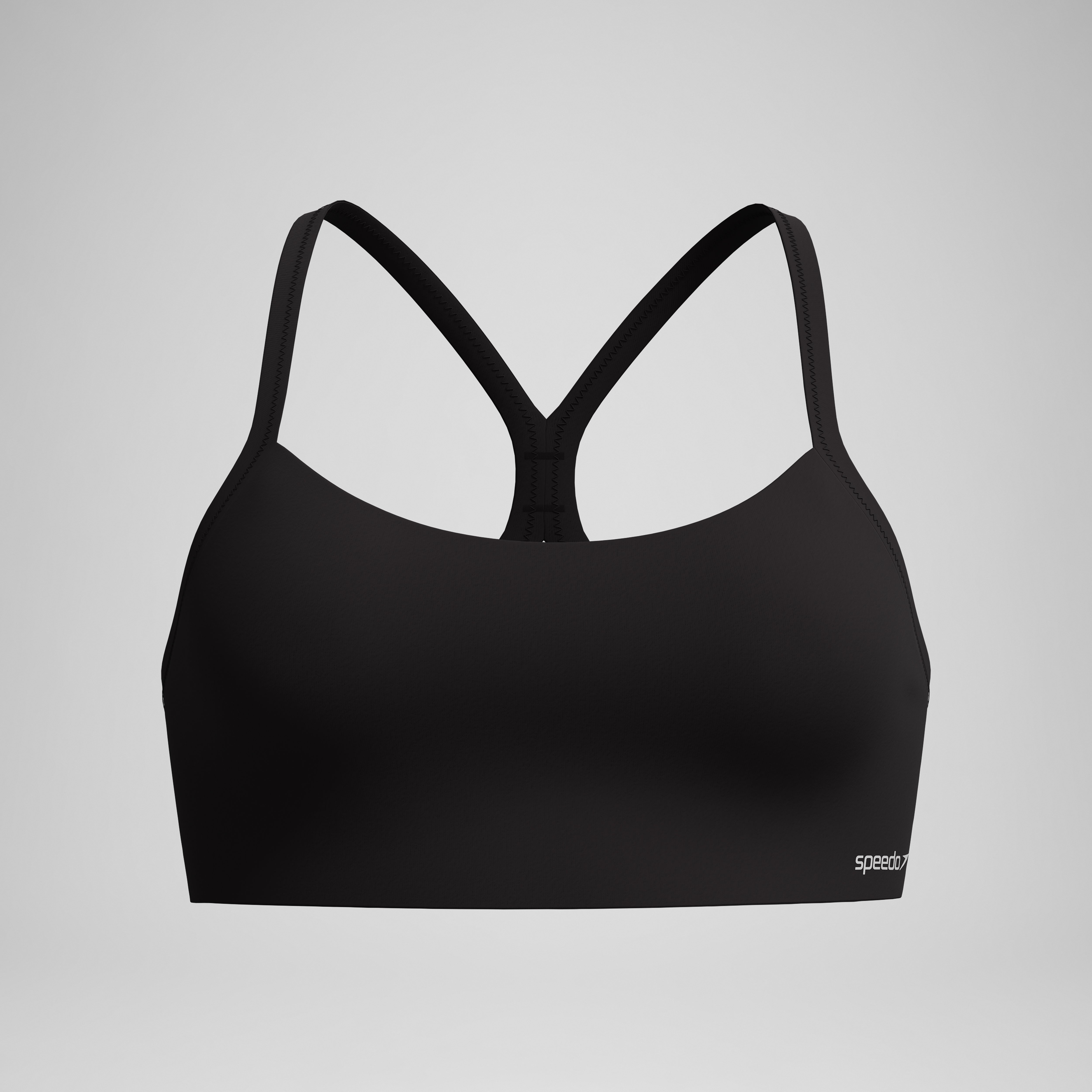 Women's Racerback Crop Top Black | Speedo