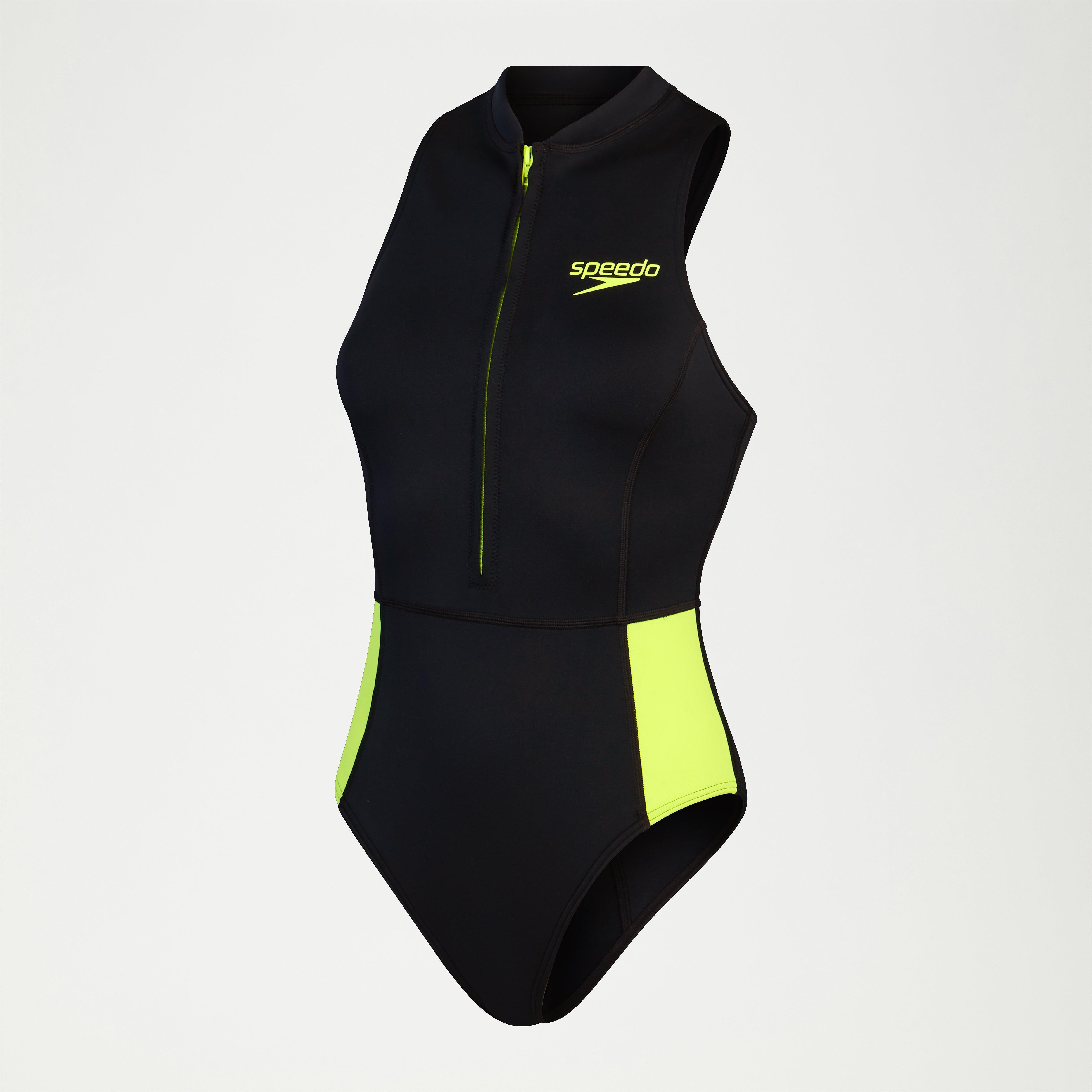Women's Sleeveless Thermal One Piece Black/Green | Speedo
