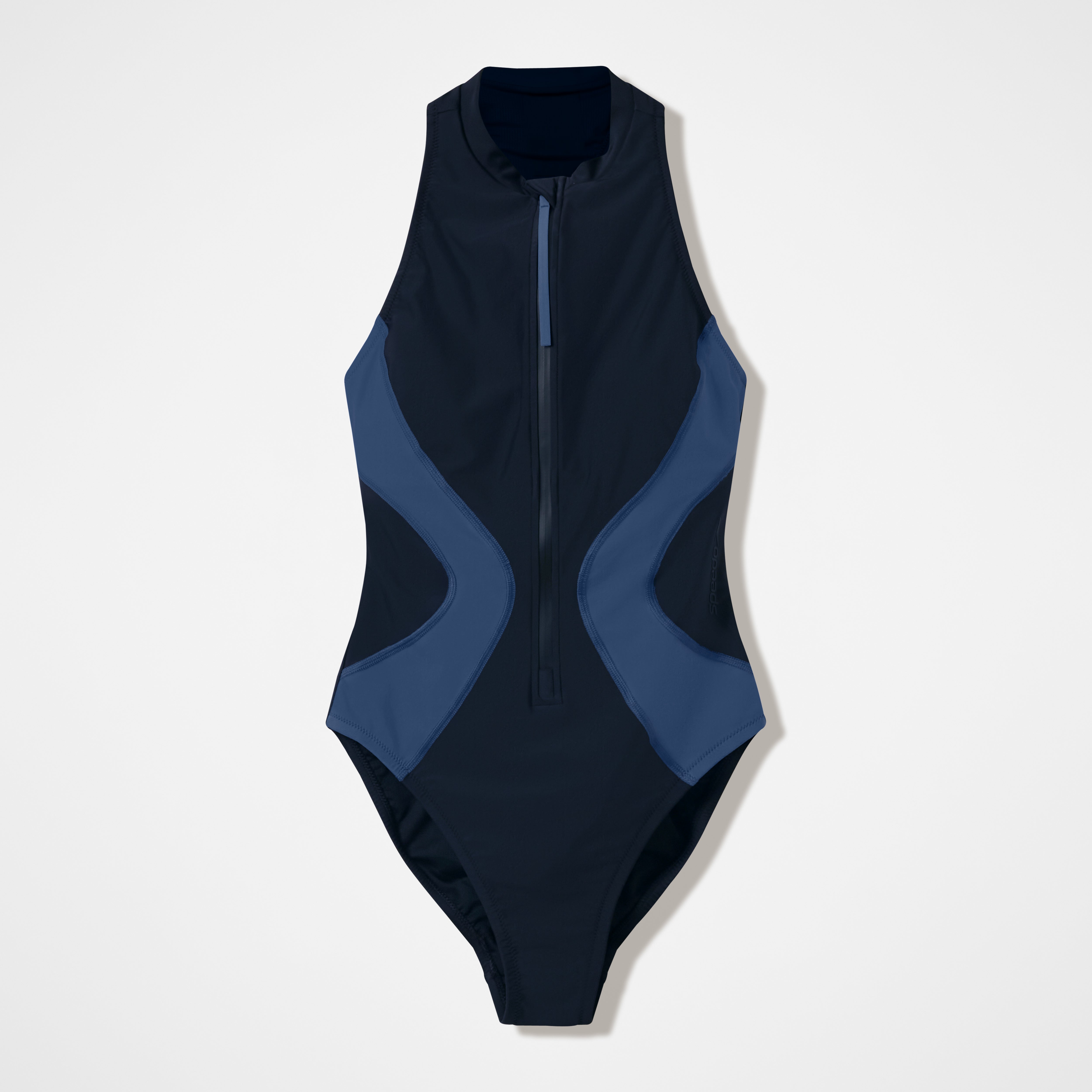 Women's Ocean Flex Zip Swimsuit Black/Blue | Speedo