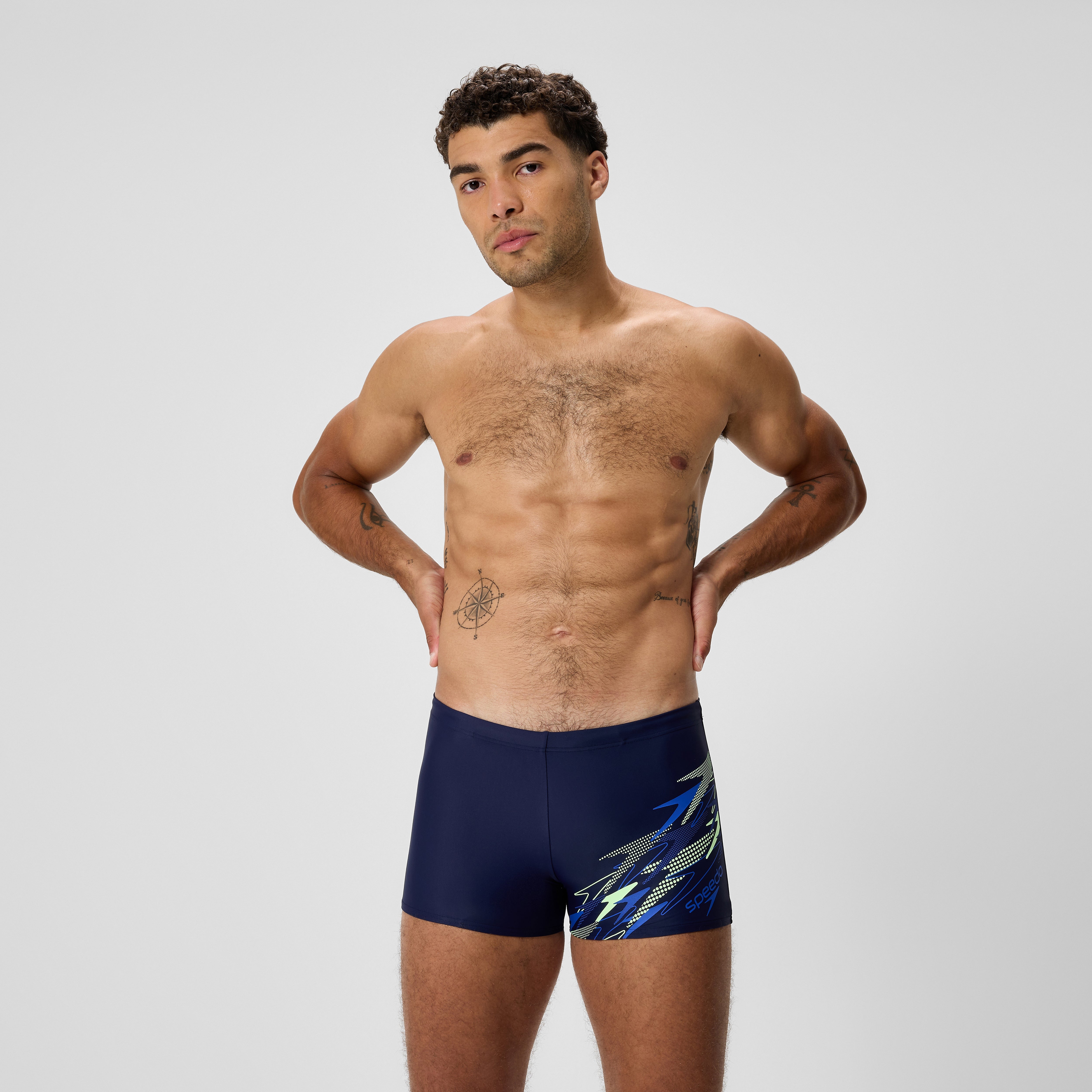 Men's Medley Logo Aquashort Navy/Blue | Speedo