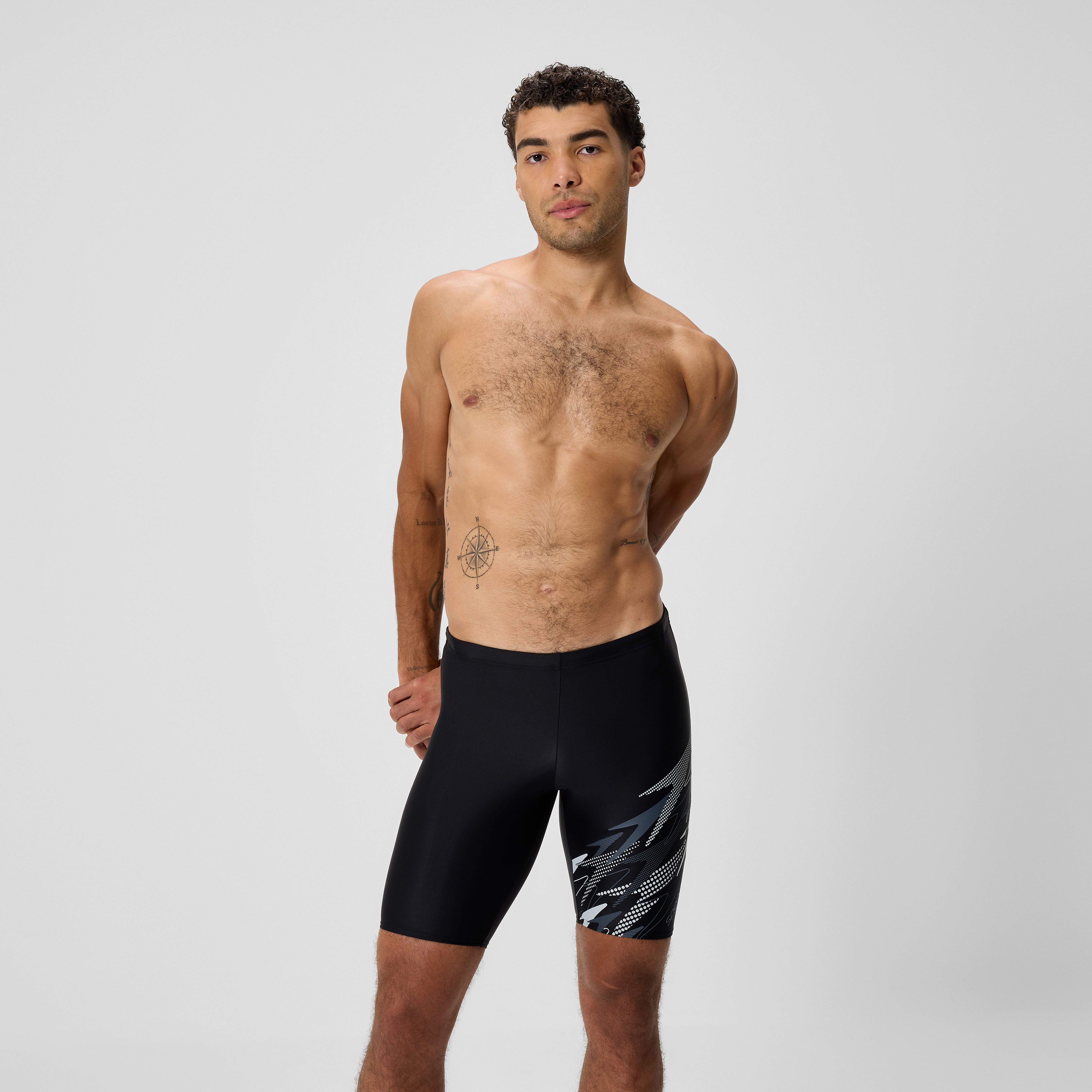 Men's Medley Logo Jammer Grey/Black | Speedo