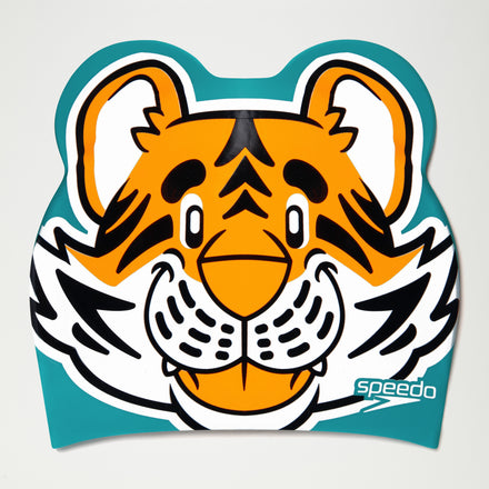 Infant Learn to Swim Aanadi Tiger Cub Cap Orange