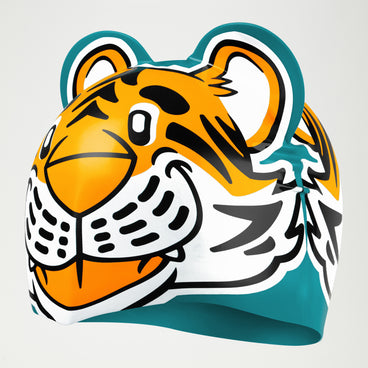 Infant Learn to Swim Aanadi Tiger Cub Cap Orange