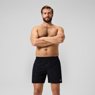 Men's HyperBoom Splice Swim Shorts Black/Pink