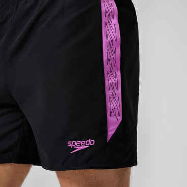 Men's HyperBoom Splice Swim Shorts Black/Pink