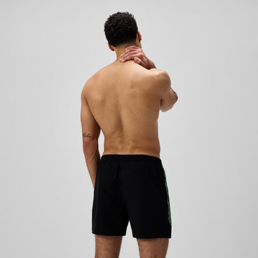 Men's Hyperboom Splice Swim Shorts Black/Green