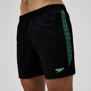 Men's Hyperboom Splice Swim Shorts Black/Green