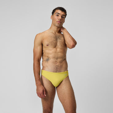 Men's Solid Beachstar Brief Yellow