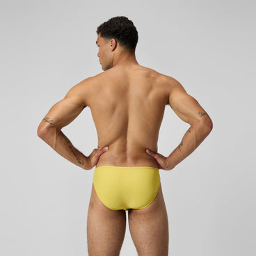 Men's Solid Beachstar Brief Yellow
