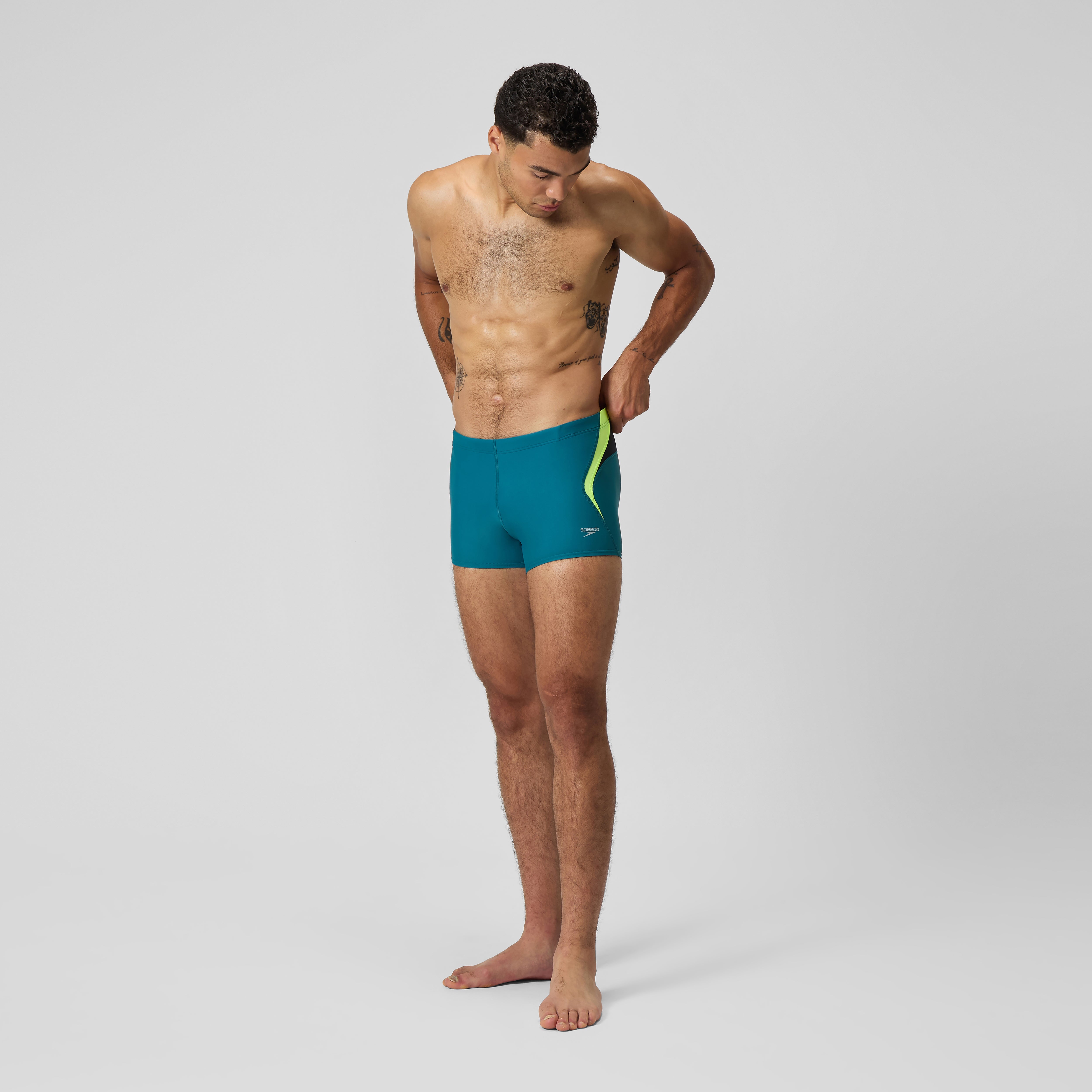 Peedometer Fast Men's Splice Beachstar Aquashort Green/Black & Speedo