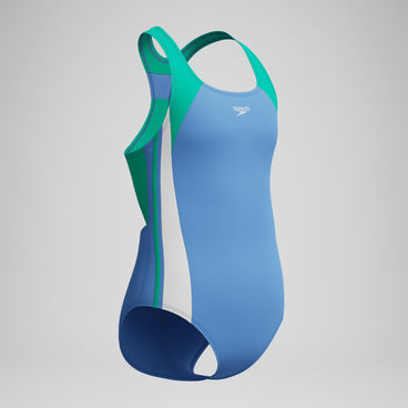 Girls Infinity Splice Swimsuit Blue