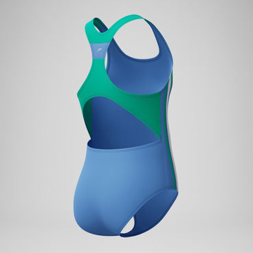 Girls Infinity Splice Swimsuit Blue