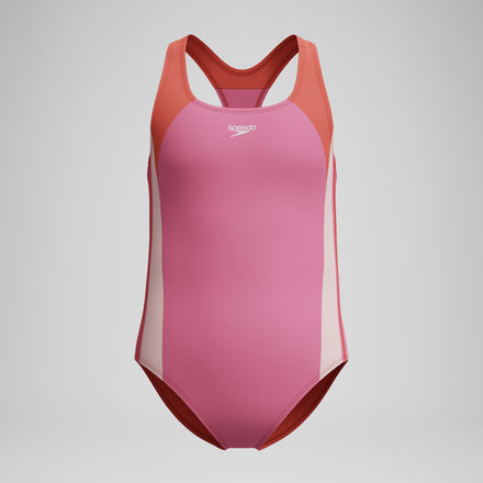 Girls Infinity Splice Swimsuit Pink