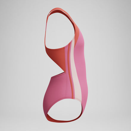 Girls Infinity Splice Swimsuit Pink