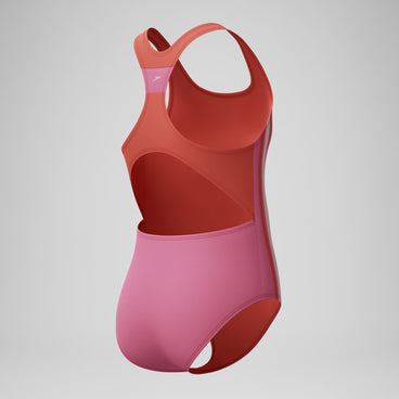 Girls Infinity Splice Swimsuit Pink