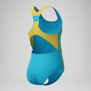 Girl's Infinity Splice One Piece Blue/Yellow