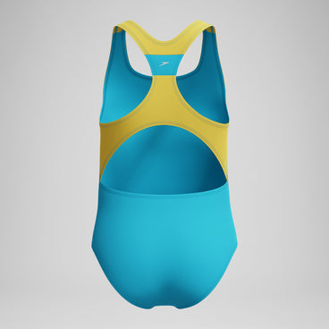 Girl's Infinity Splice One Piece Blue/Yellow