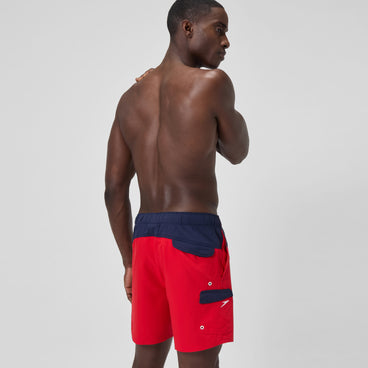 Men's Marina Flex Volley Swim Trunks Red