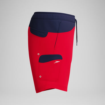 Men's Marina Flex Volley Swim Trunks Red