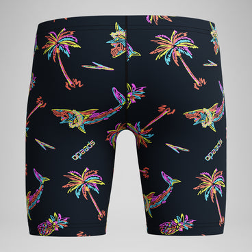 Boy's Print Jammer Black