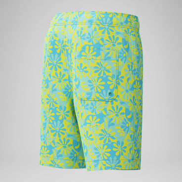 Boys Print Redondo Volley Swim Trunks Blue/Green
