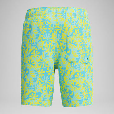 Boys Print Redondo Volley Swim Trunks Blue/Green