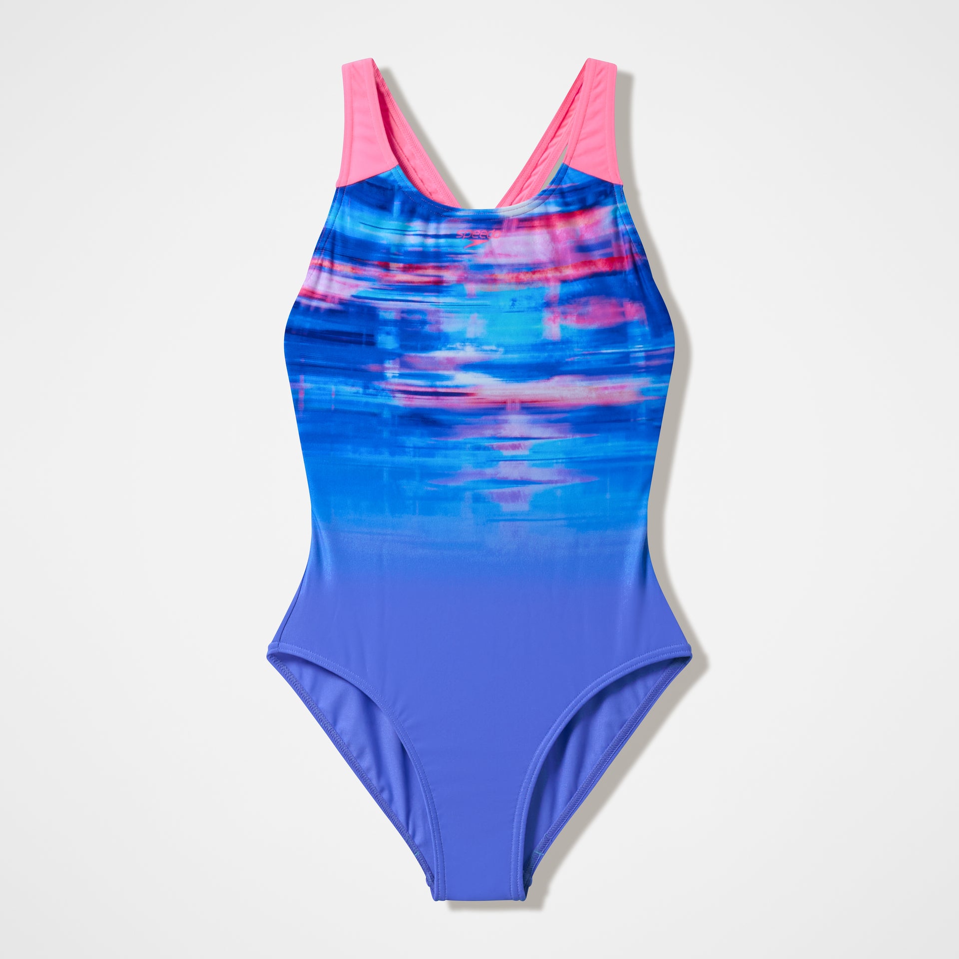 Printed Splashback Swimsuit Purple Pink