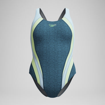 Women's Heather Quantum Fusion Splice Blue/Green