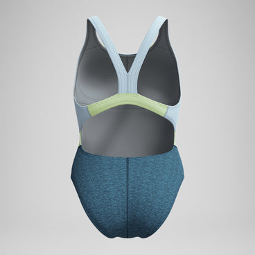Women's Heather Quantum Fusion Splice Blue/Green