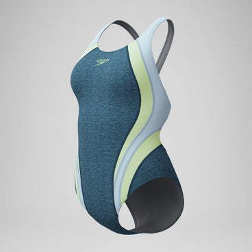 Women's Heather Quantum Fusion Splice Blue/Green
