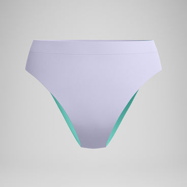 Women's FLU3NTE Solid Hi Waist Bikini Bottom Lilac