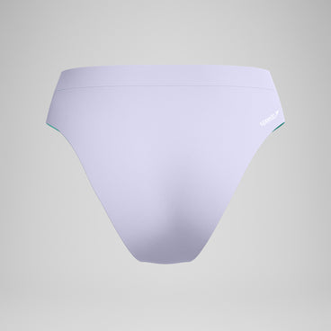 Women's FLU3NTE Solid Hi Waist Bikini Bottom Lilac