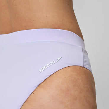 Women's FLU3NTE Solid Hi Waist Bikini Bottom Lilac