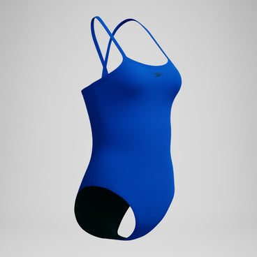 Women's Closed Back Hydrobra Swimsuit Deep Blue