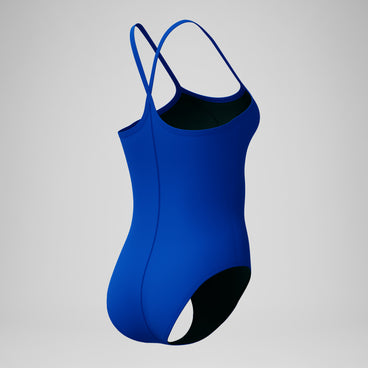 Women's Closed Back Hydrobra Swimsuit Deep Blue