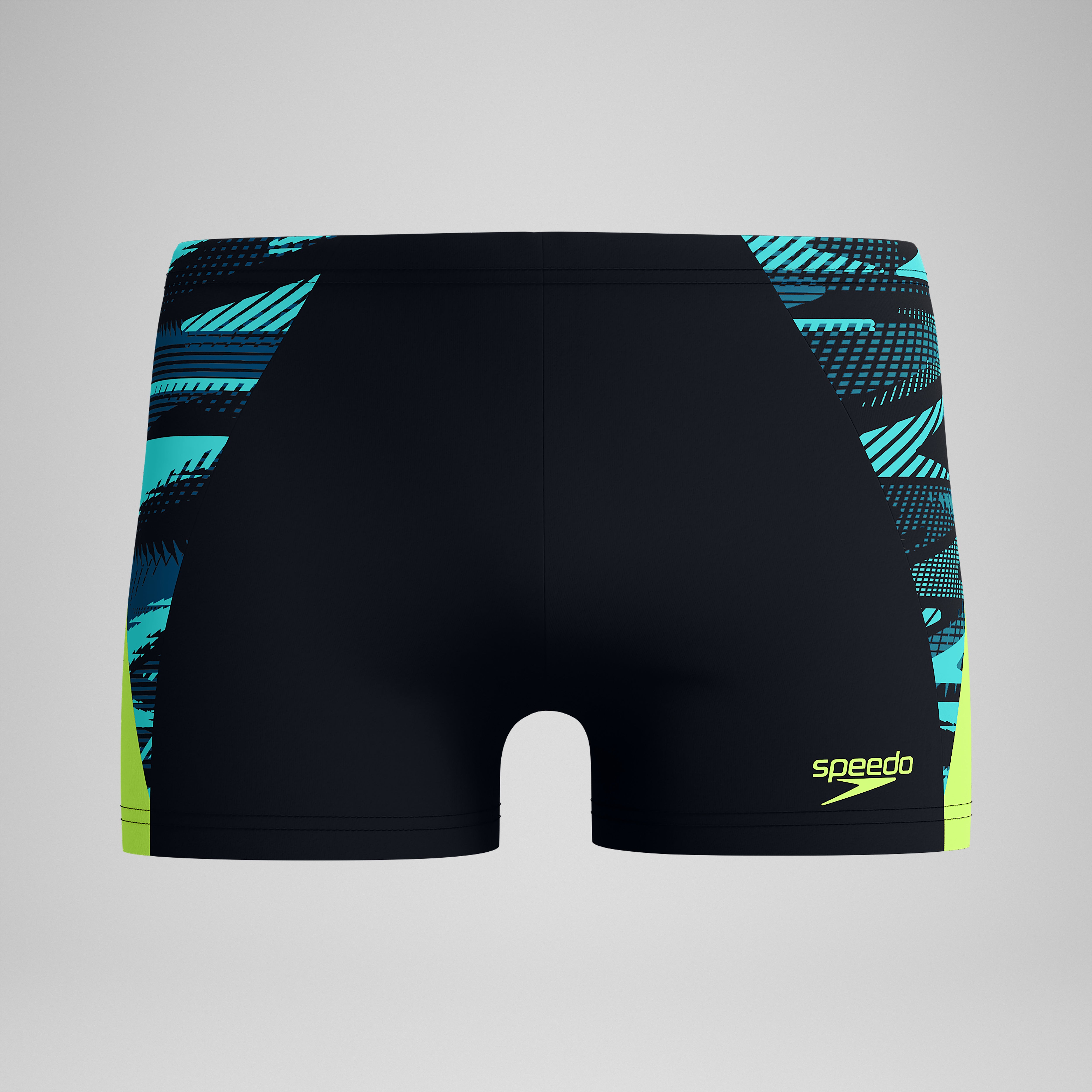 Men's Endurance+ Max Splice Aquashorts Black/Yellow | Speedo