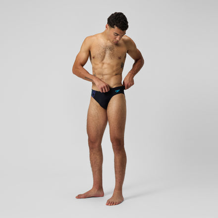 Men's Tech Panel Brief Black/Blue