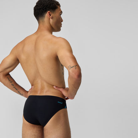 Men's Tech Panel Brief Black/Blue