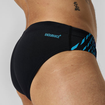 Men's Tech Panel Brief Black/Blue