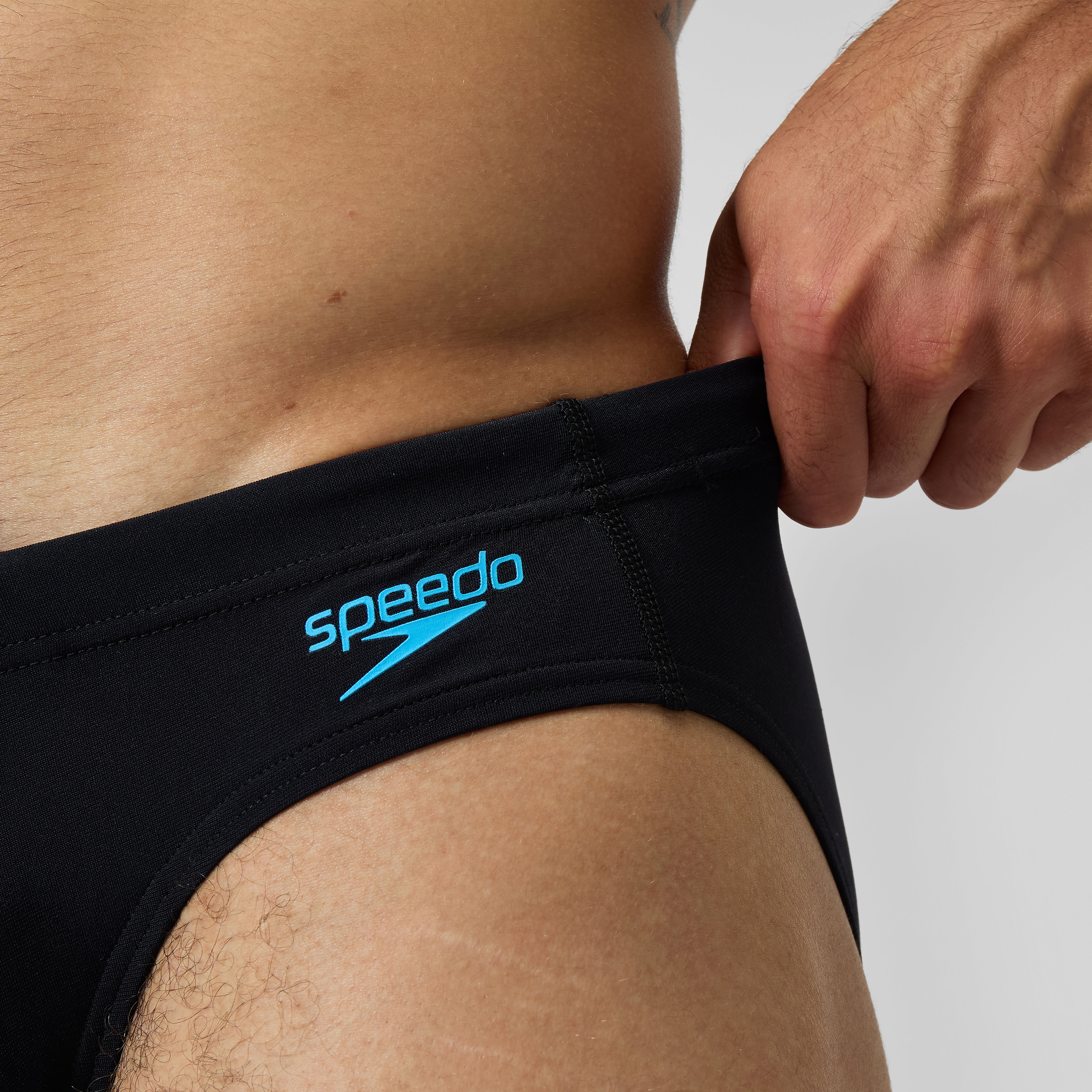 Men's Tech Panel Brief Black/Blue | Speedo