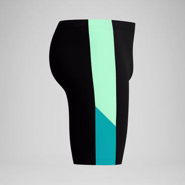 Men's Dive Panel Jammer Black/Turquoise