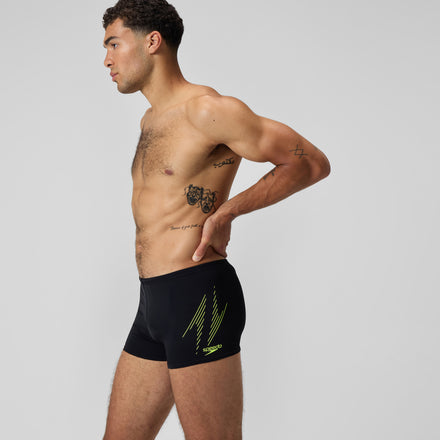 Men's HyperBoom Placement Aquashort Black/Yellow