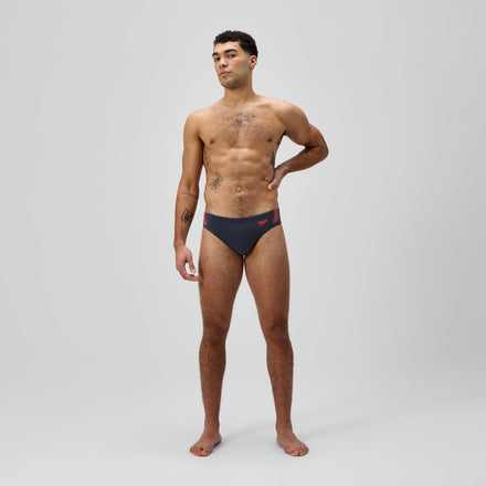 Men's Hyperboom Splice Brief Grey/Red