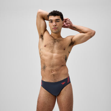 Men's Hyperboom Splice Brief Grey/Red