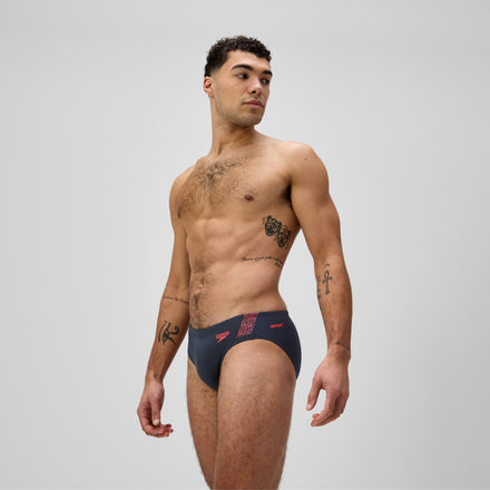 Men's Hyperboom Splice Brief Grey/Red