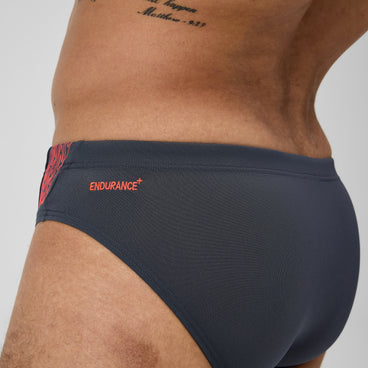 Men's Hyperboom Splice Brief Grey/Red