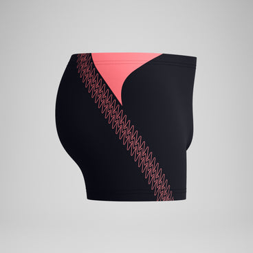 Men's HyperBoom Splice Aquashort Black/Coral