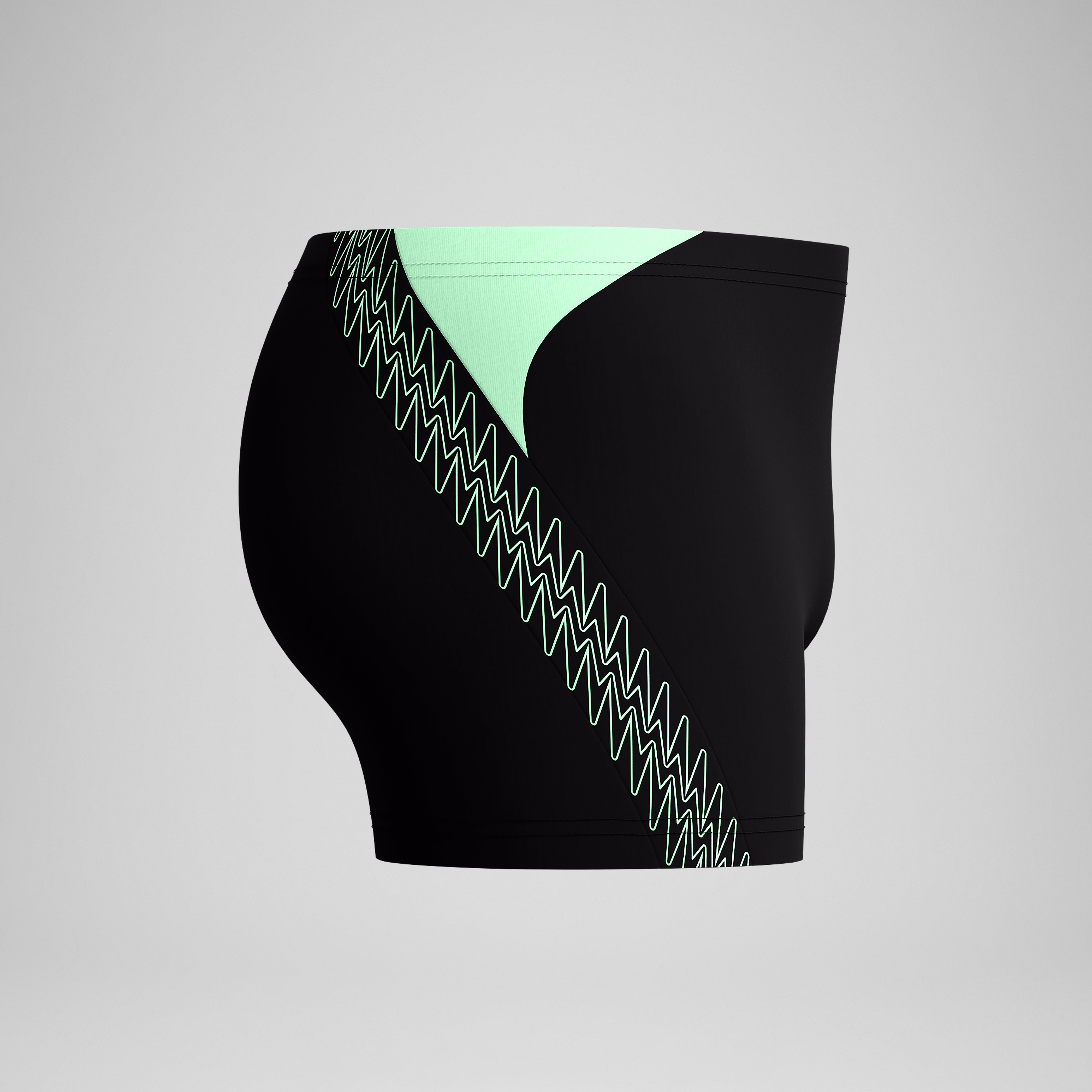 Men's Hyperboom Splice Aquashort Black/Green | Speedo