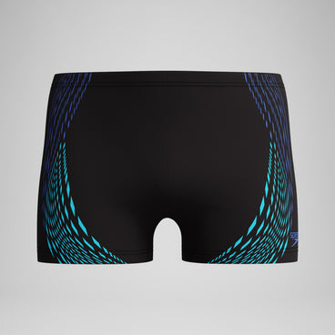 Men's Duo Logo Print Aquashort Black/Blue