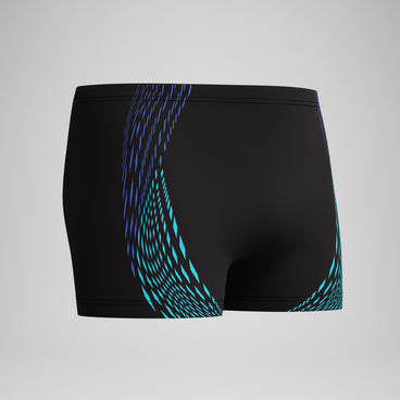 Men's Duo Logo Print Aquashort Black/Blue